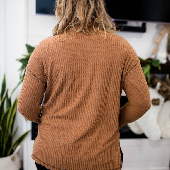 Waffle Knit Long Sleeve - Picture 2 of 2